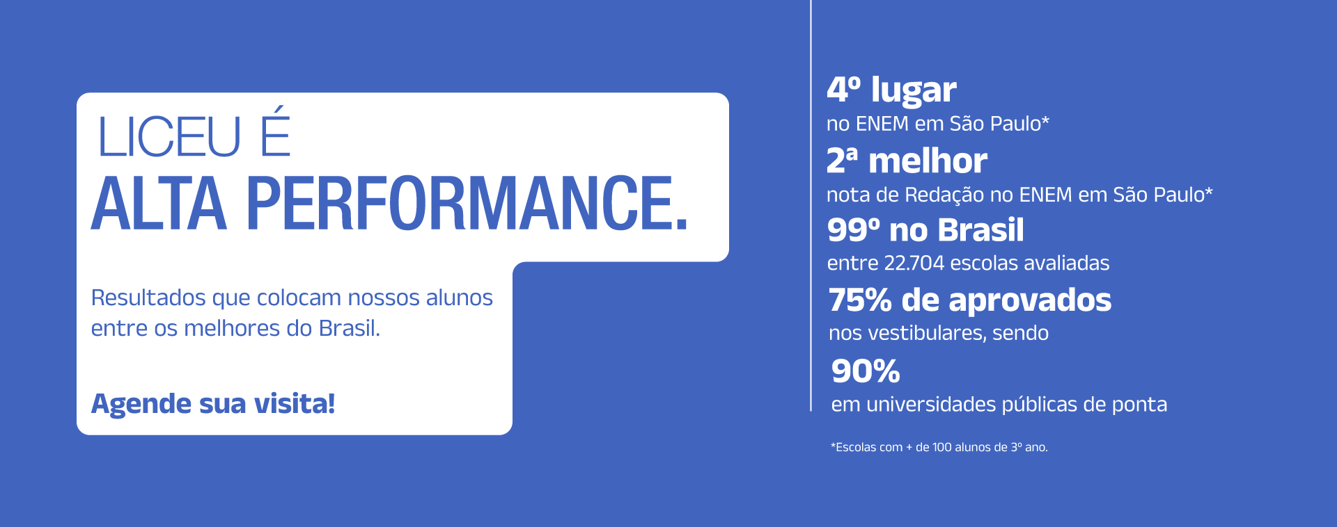 Liceu é Alta Performance.