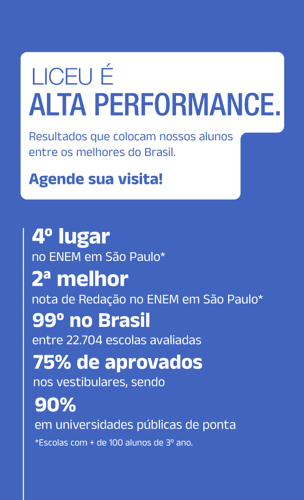 Liceu é Alta Performance.