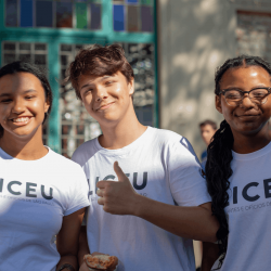 Alunos no intervalo das aulas em 2025